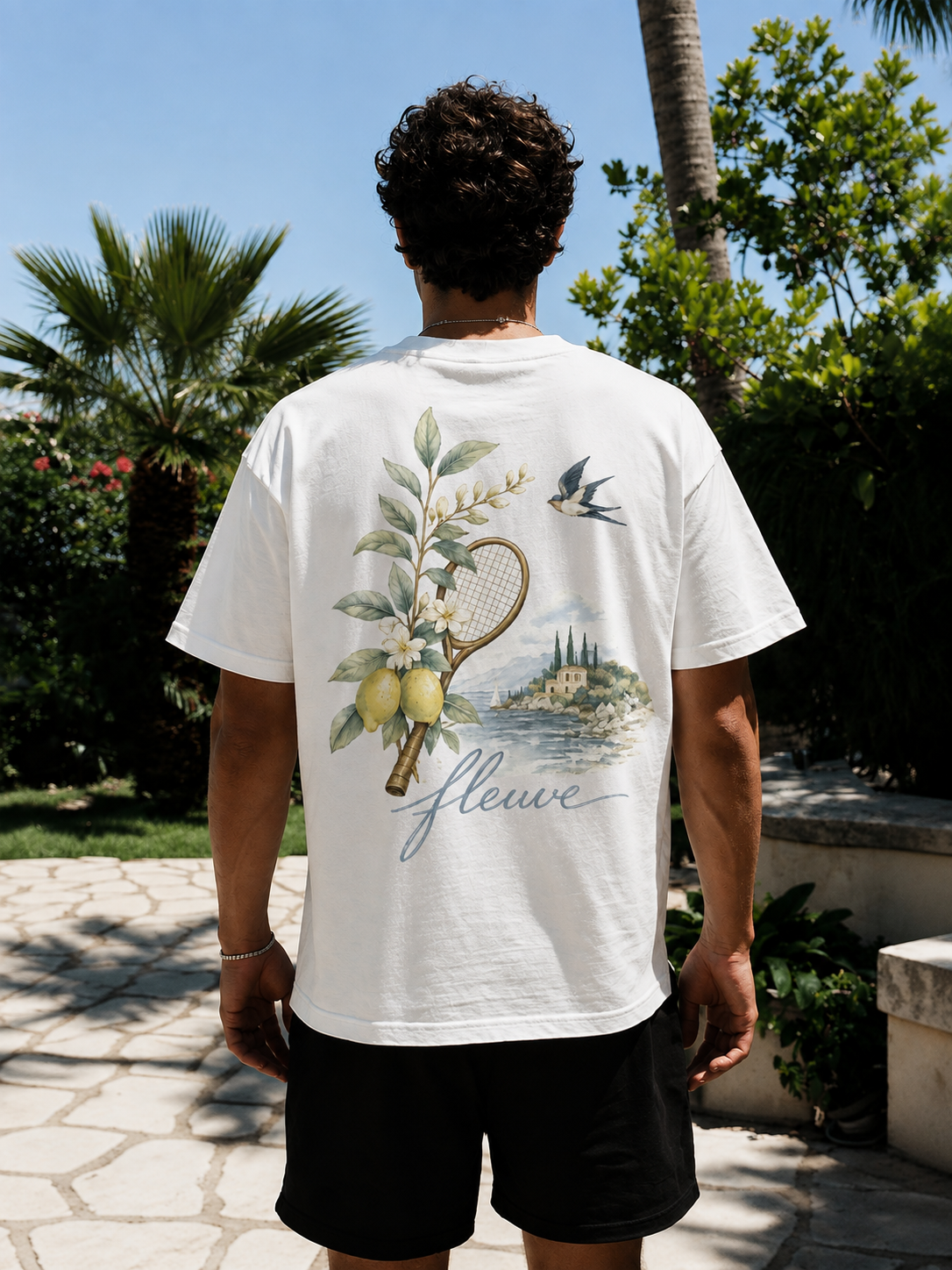 T-shirt de tennis Riviera